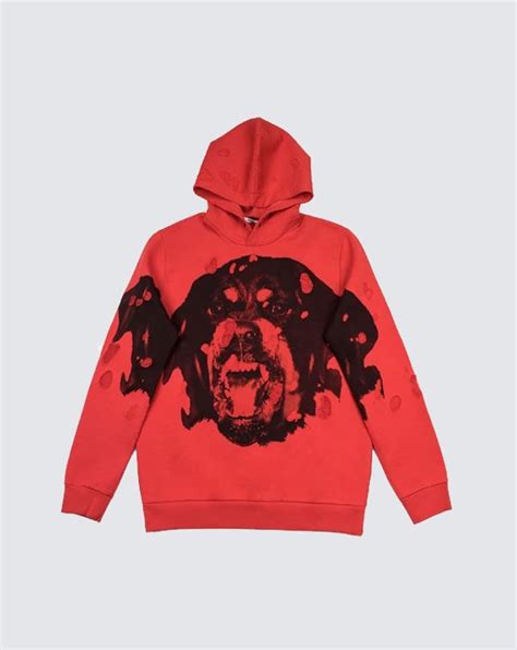 givenchy rottweiler clutch|Givenchy hoodie distressed.